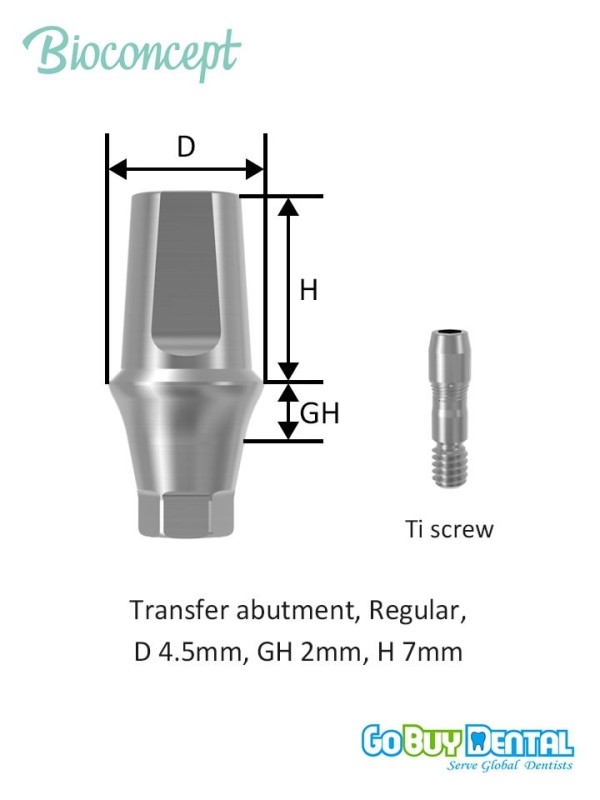 Bioconcept BV Transfer Abutment Compatible Osstem & Hiossen